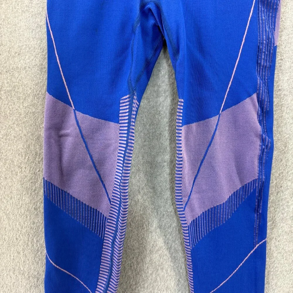 LAPP.‎ Womens Size Large Full Length Blue Purple Leggings Workout Athletic Gym